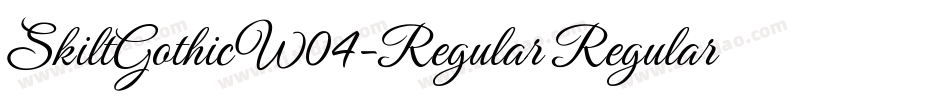 SkiltGothicW04-Regular Regular字体转换